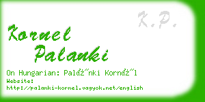 kornel palanki business card